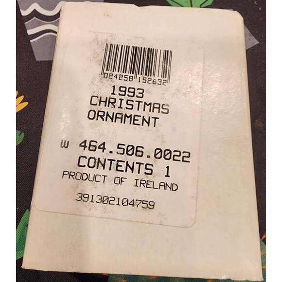 Waterford Crystal Twelve Days Of Christmas 1993 Ornament -  "5 Golden Rings" - Picture 3 of 5